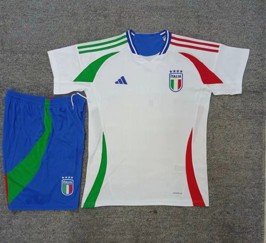 Kit Completo Maglia + Pantaloncini Nazionale ITALIA AWAY EUROPEO 2024  - BAMBINO